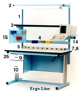Accessories-Pro-Line Ergo Line Ergonomic Workbench