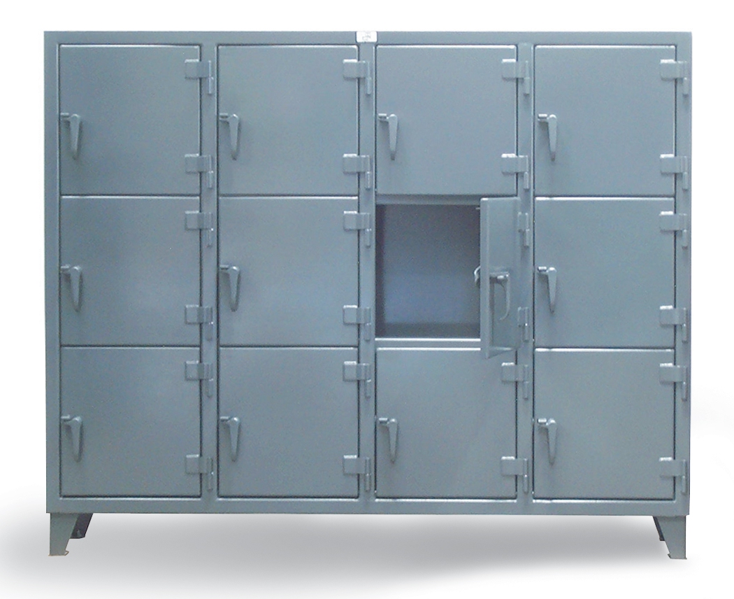 Strong Hold Mini Tier Lockers with solid doors