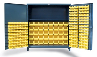 Strong Hold King Size Bin and Shelf Storage Cabinet