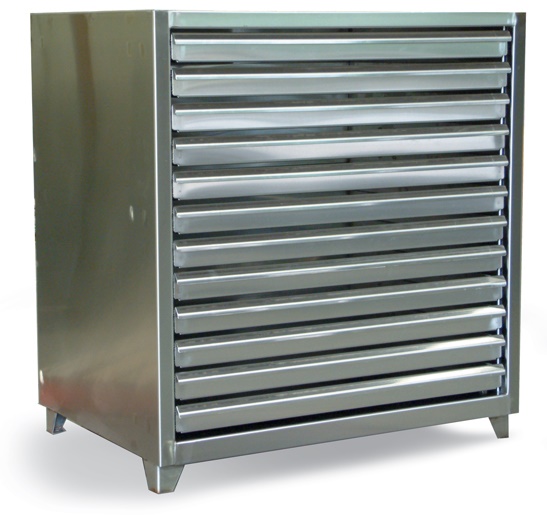 Strong Hold Stainless Steel Print Storage Cabinet