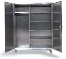 Strong Hold Stainless Steel Wardrobe Cabinet 