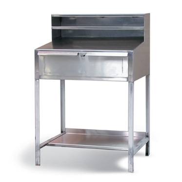 Strong-Hold Stainless Shop Desk